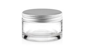 Wholesale JG-F04200 200g luxury cosmetics glass jar with lids for cream,butter, packaging containers for cosmetics from china suppliers