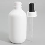 Plastic 100ml Clear Frosted Liquid Essential Oil Dropper Bottle