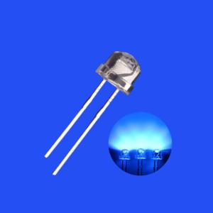 Wholesale 0.5W 5mm 460-470nm Blue Color 3000-4000mcd Strawhat Shape Clear Lens 120deg Light Emitting Diode from china suppliers