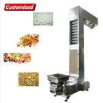 Stainless Steel Portable Incline Conveyor Z Bucket Conveyor Bean Corn Powder