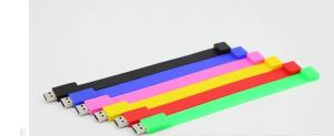 Wholesale Silicon Wristband USB Bracelet Flash Drives with Logo Printed from china suppliers