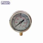 China custom OEM stainless steel hydraulic oil safe gauge pressure gauge,oil