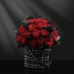 Sample Custom Made Luxury Fashion Fabric Hand-held Circle Round Flower Gift