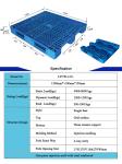 1200x1100 100% Recycled Plastic Pallets 1000-1500KG Dynamic Load