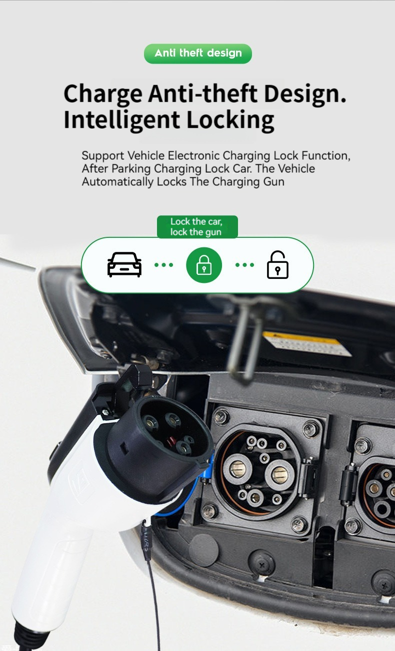 Undervoltage protection e-mingze 7KW Fast AC EV Charger 1-Phase Car Charging Station with 32A Output Current 3.5KW Power Output for US