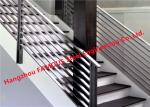 Round Or Rectangle Top Pipe Smooth 800MM Stainless Steel Stair Handrail Anti