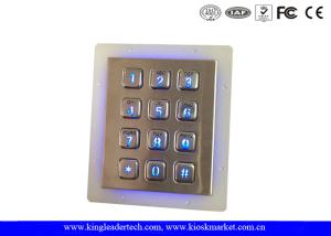 Wholesale IP65 Rated Stainless Steel Keypad 3x4 Keypad for Access Control System from china suppliers