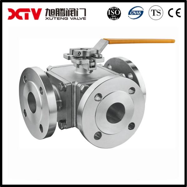 API Stainless Steel SS304/316 3 Way Flange Ball Valve With Initial Payment