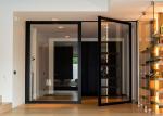 Tempered Insulated Powder Coated Aluminium Door Hinge Adjustment With Glass