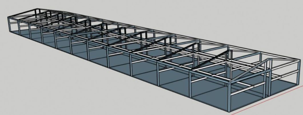 Prefabricated Steel Structure Frame Warehouse Building With Mezzanine Floor Insulation Roof Wall