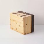 Wholesale Luxury Large Capacity Wooden Gift Box Wood Flap Lid Storage Packaging