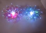 Iridescent film Optical Fiber LED Ribbon Bow , 3.75" Lighting LED Gift Bow