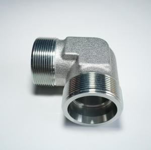 Wholesale Round Head Medium Carbon Steel 90 Degree Elbow Hydraulic Fitting with Male Threads from china suppliers
