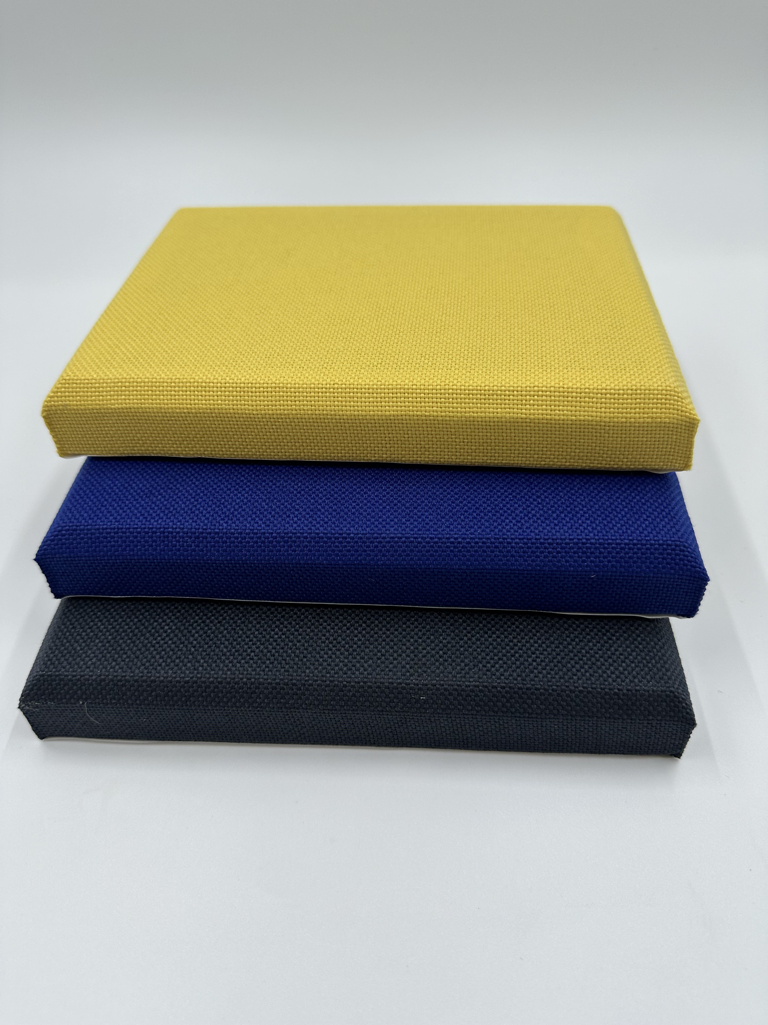 50mm Fabric Wrapped Acoustic Wall Panel Back Glue Fiberglass Sound Absorbing Board