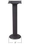 Bolt Down Metal Table legs Dining Table Base Black Wrinkle 28'' / 41'' Height