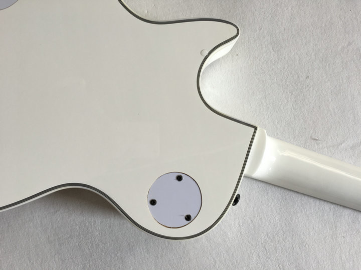 Wholesale Cibson LP Custom 1960 Electric Guitar rosewood fretboard with Real Pearl mother inlay Large diamond In White