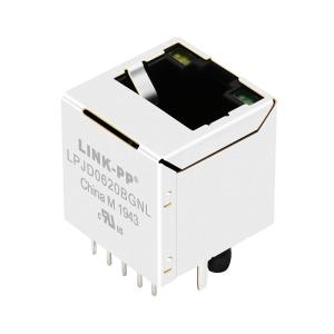 Wholesale LPJD0620BGNL 10/100/1000 Base-T Vertical RJ45 Female Connector Yellow/Green LED from china suppliers
