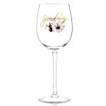 Hand Blow Crystal Goblet Wine Glasses , 500ml Wine Glasses For Festival
