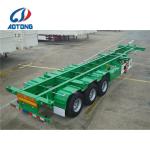 Design 3-Axle 40ft Skeleton Chassis Semi Truck Trailer for Container Transport