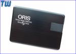 Black Color Credit Card 2GB Thumb Drives Stick Swivel Mini UDP Chip