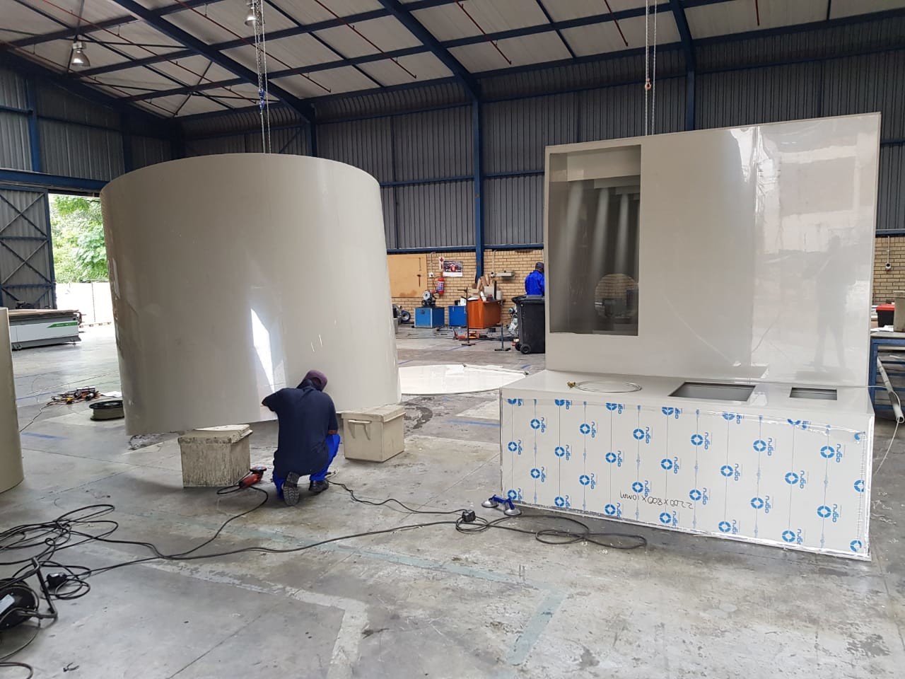 SWT-PH4000 Smart PVC PE PP Sheet Butt Fusion Welder For Making Spinning Barrel