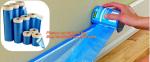 PE pre-taped drop cloth, self adhesive auto painting pre-taped masking film, Pre