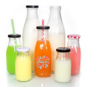 Wholesale Transparent Glass Milk Containers Chili Sauce Glass Bottle 8oz 12 oz from china suppliers