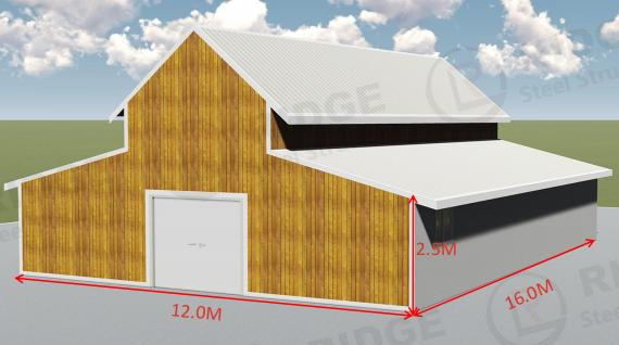 Steel Structure Light Workshop Building with Welding Cutting Bending Services