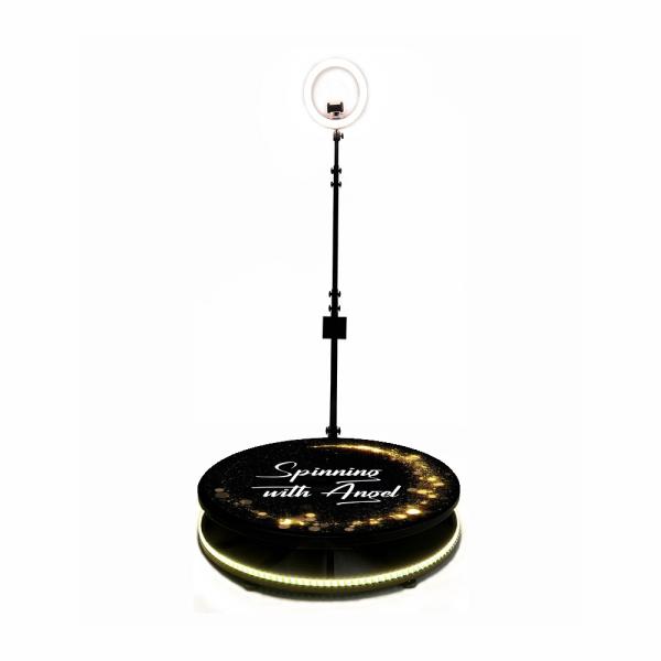 360 Spinning Video Booth Selfie Camera Automatic Rotating Photo Platform