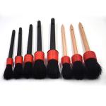 Boar Hair Car Detailing Brushes Synthetic Fiber Material For Wheel Cleaning