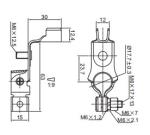 Wire Harness Automotive Battery Terminals Copper Clamp SC6350-3724021-01