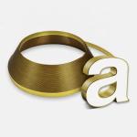 2cm 0.79 Inch Golden Door Window Aluminum Trim Cap For Channel Letter