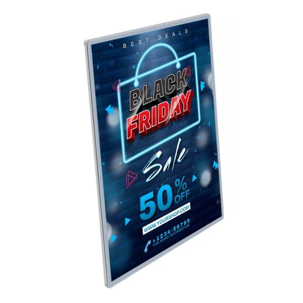 Slim Magnetic Frame LED Light Box for Indoor Advertising Movie Posters A1 A2 A3