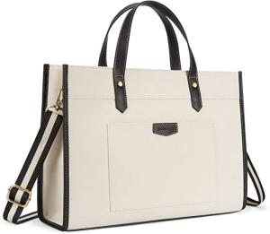 Wholesale 16x11.7x5.1 Canvas Laptop Tote Bag , Work Shoulder Bags For Travel Shopping from china suppliers