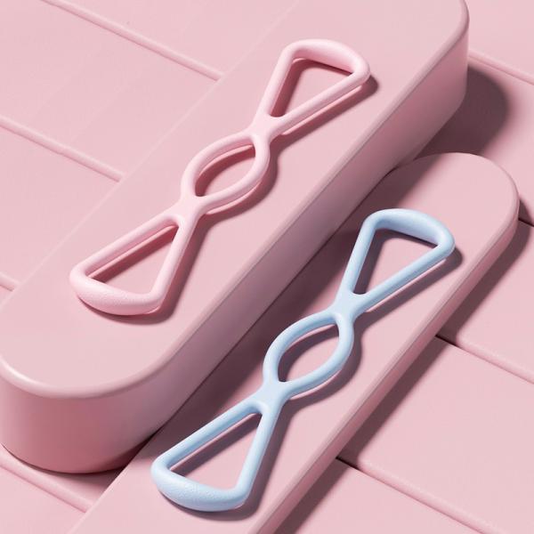 Silicone Figure 8 Gym Exercise Rubber Rope Exercise Equipment For Physical Therapy Yoga