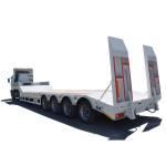Dual Line Braking System Lowboy Truck Trailers for Heavy-Duty Equipment