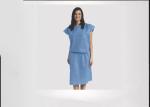 Short Sleeve Patient Surgical Gown Disposable Plastic Gowns Anti Permeate