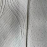 55 Polyester 45 Spun Poly Patterned Seersucker Fabric 300DX12S 280Gsm 230CM