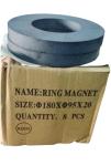 Permanent Circular Ferrite Ring Magnet High Magnetic D220*D100*25mm Y35
