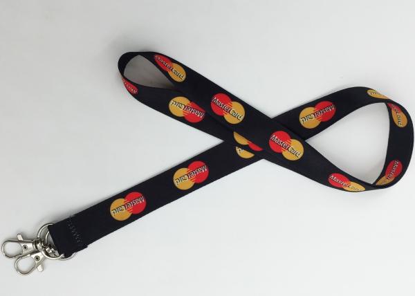 Shiny red color high quality heat transfer printing lanyards for festival
