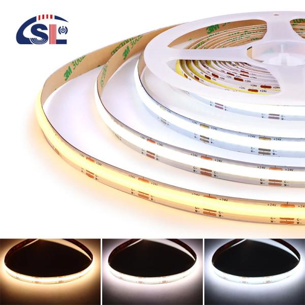 Energy-saving 608 LEDs FOB COB Flexible Led Strip Light with DC 12V 24V Input Voltage
