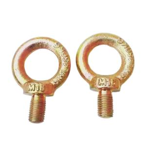 Wholesale Drop Forged Steel Yellow Zinc JIS 1168 Heavy Duty Lifting Eye Bolt Customized Eye Bolts from china suppliers