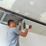 Anti Mildew 12mm Plasterboard Sheets , Ordinary Gypsum Board For Hotel Library