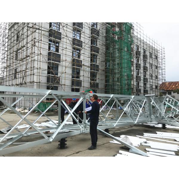 Hot Dip Galvanized 66KV Angular Steel Lattice Electric Transmission Tower