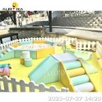 Yellow Green Indoor Playground Equipment Soft Play Equipment Toddler Cheap