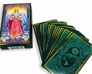 Wholesale Customized Gold Foil 350gsm Coated Paper Tarot Cards 70x120mm With Tuck Box from china suppliers
