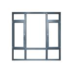 Design Aluminum Impact Resistant Casement Windows Heat Insulation Strip for