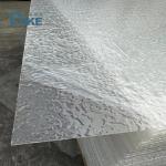 Chemical Resistance Stone Textured Clear V-Shaped Striped Acrylic Sheet in 6mm