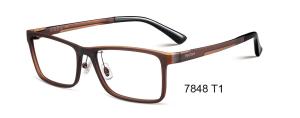Wholesale Luxury Flexible Eyeglasses Frames / Young Generation Brown Square Frame from china suppliers