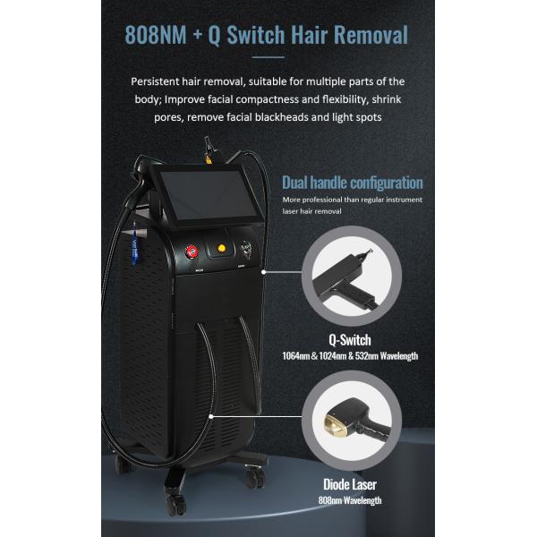 10 Bars 808nm Soprano Ice Laser Machine Skin Rejuvenation And Freckle Removal